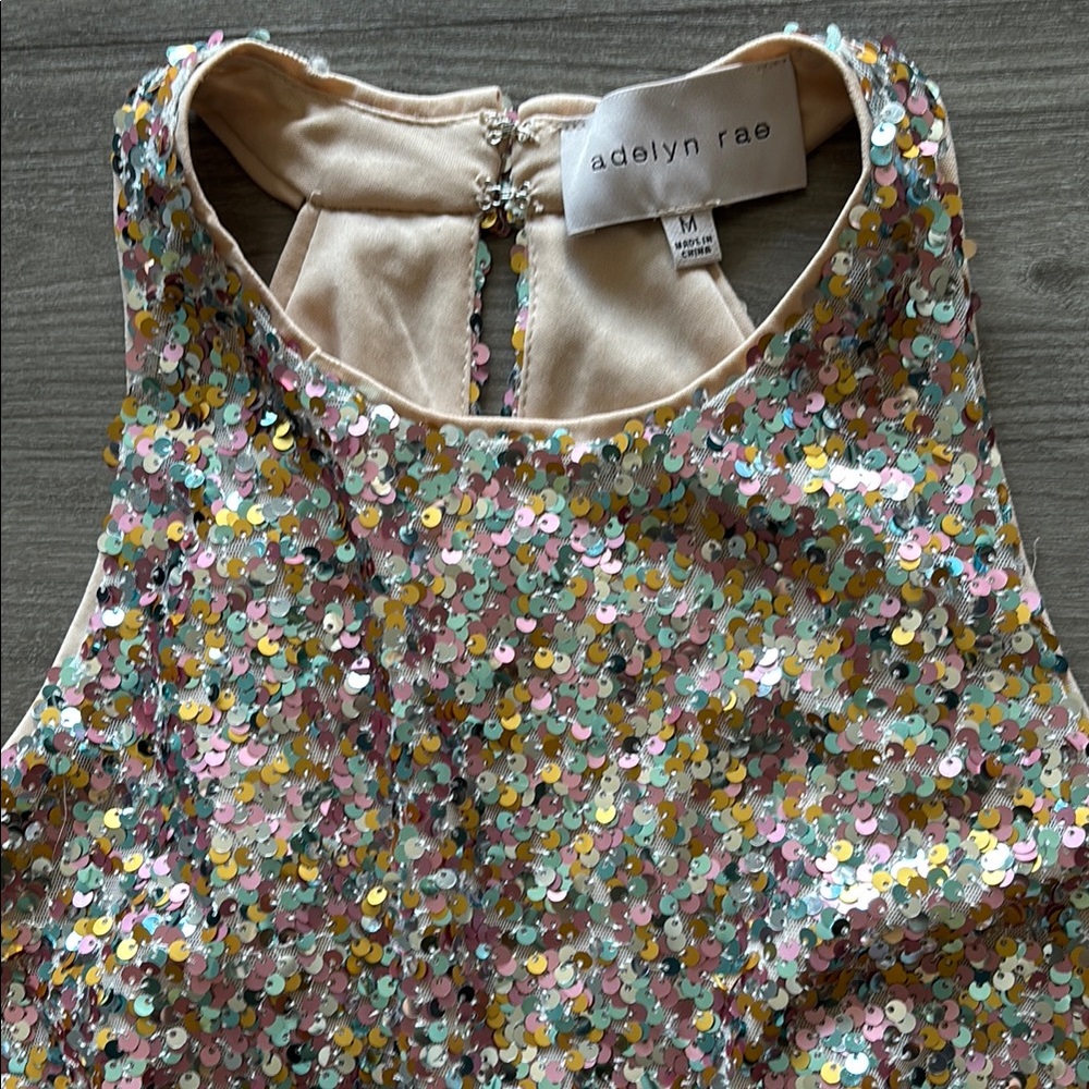 Adelyn Rae Multicolor Sequin Tank Top - Picture 6 of 13